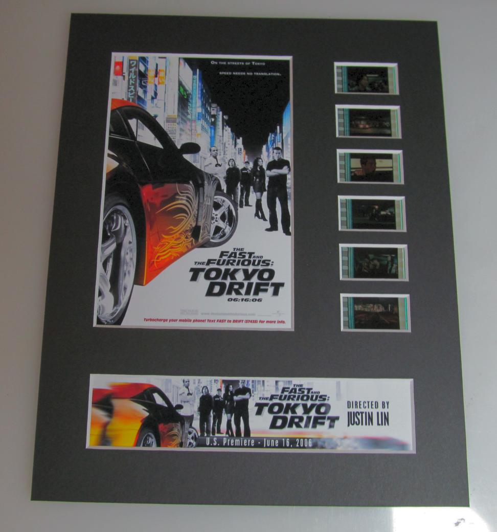 THE FAST & THE FURIOUS 3: TOKYO DRIFT 35mm Movie Film Cell Display 8x10 Presentation
