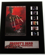 Load image into Gallery viewer, FREDDY&#39;S DEAD Nightmare on Elm Street 6 35mm Movie Film Cell Display 8x10 Presentation Horror
