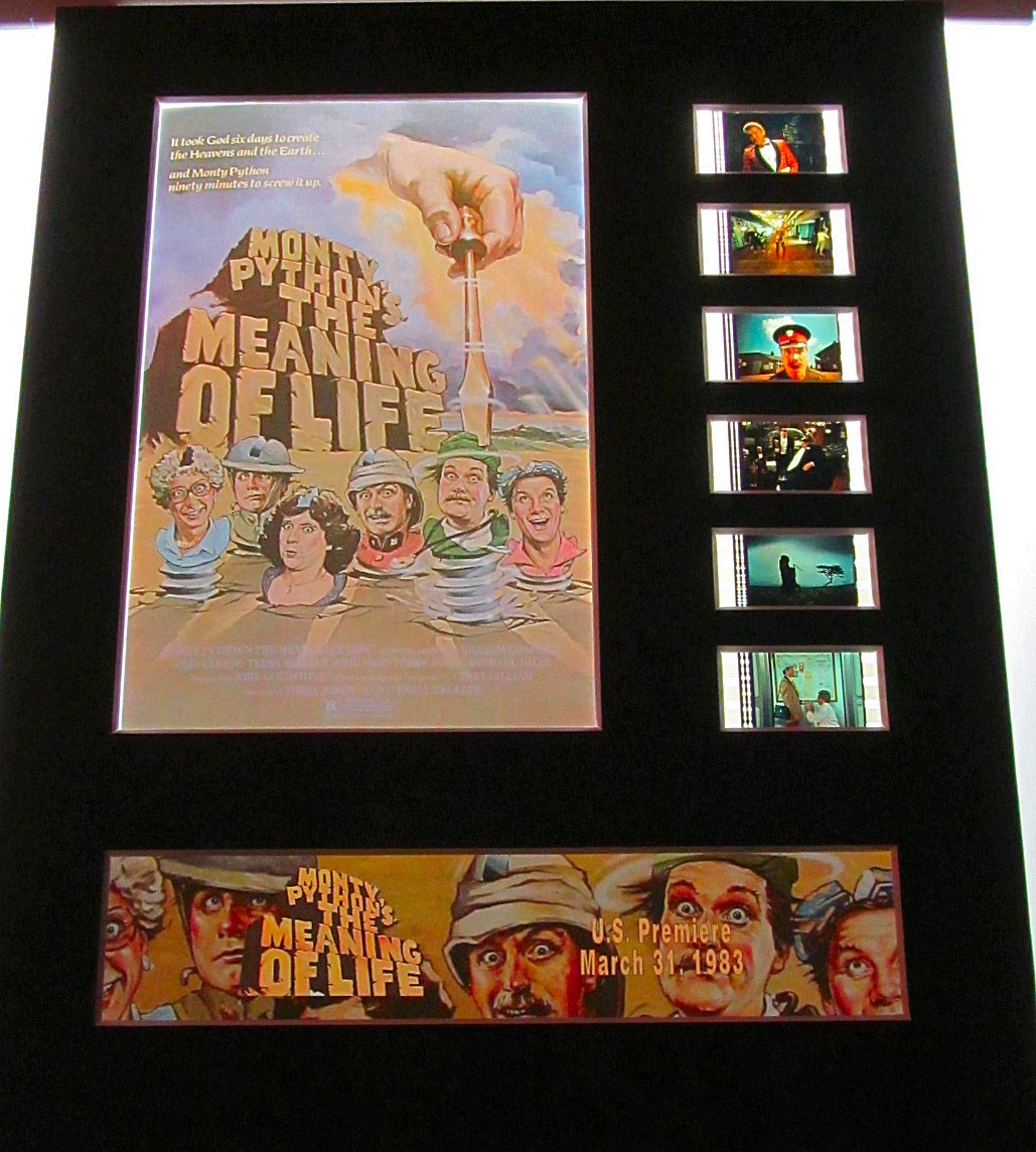 MONTY PYTHON & THE MEANING OF LIFE 35mm Movie Film Cell Display 8x10 Presentation