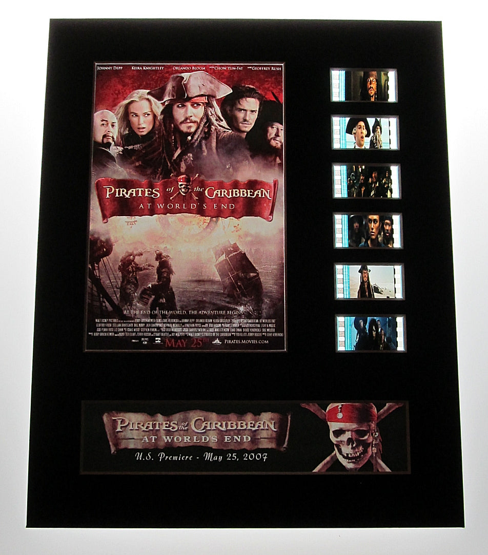 PIRATES OF THE CARIBBEAN: AT WORLD'S END 35mm Movie Film Cell Display 8x10
