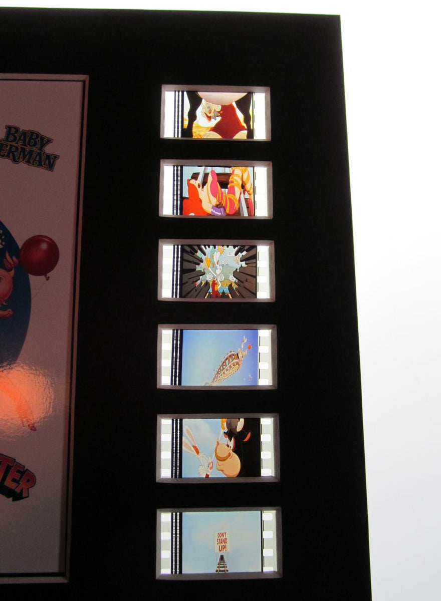 ROGER RABBIT 4 Film Set Who Framed Disney 35mm Movie Film Cell Display ...