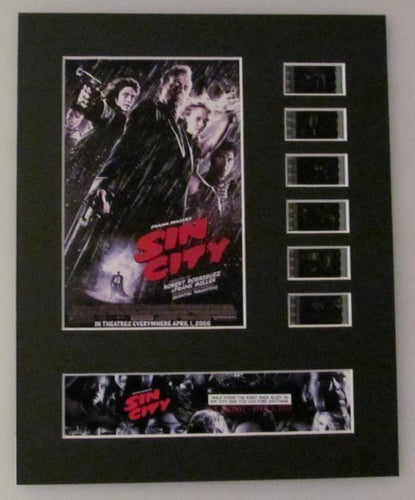 SIN CITY 35mm Movie Film Cell Display 8x10 Presentation Robert Rodriguez