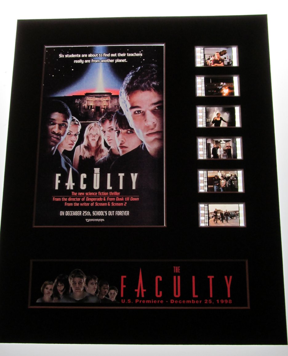 THE FACULTY Robert Rodriguez 35mm Movie Film Cell Display 8x10 Presentation Horror