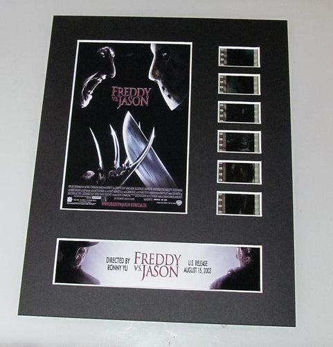 FREDDY VS JASON 35mm Movie Film Cell Display 8x10