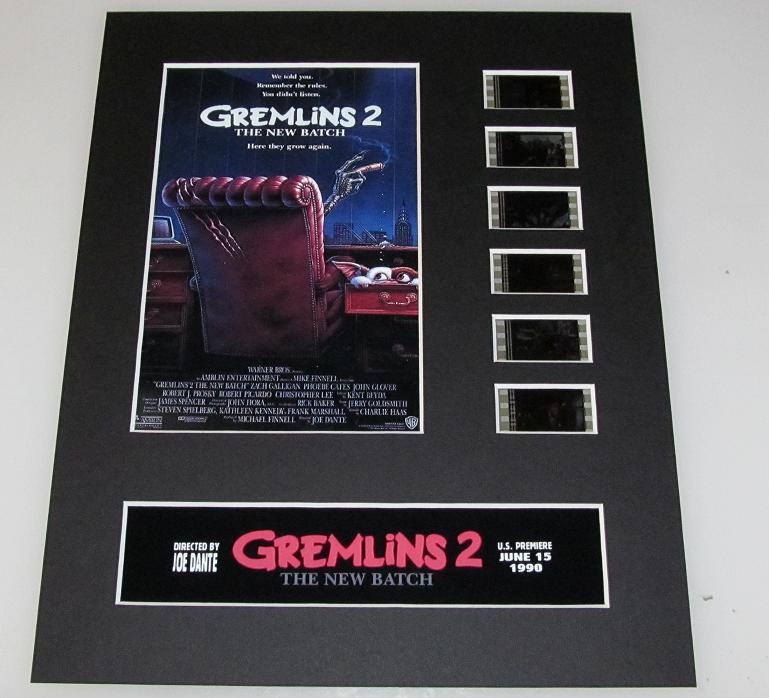 GREMLINS 2 35mm Movie Film Cell Display 8x10 Presentation Horror Comedy