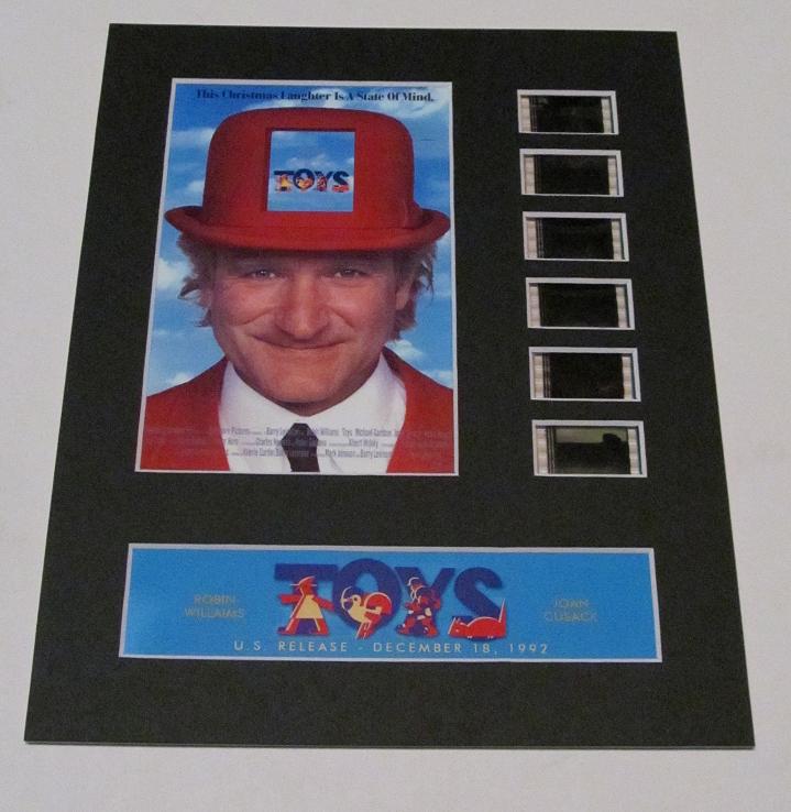 TOYS Robin Williams LL Cool J 35mm Movie Film Cell Display 8x10 Presentation