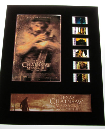 TEXAS CHAINSAW MASSACRE THE BEGINNING 35mm Movie Film Cell Display 8x10 Leatherface