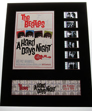 Load image into Gallery viewer, HARD DAY&#39;S NIGHT The Beatles 35mm Movie Film Cell Display 8x10