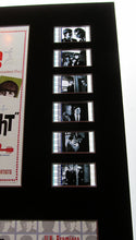 Load image into Gallery viewer, HARD DAY&#39;S NIGHT The Beatles 35mm Movie Film Cell Display 8x10
