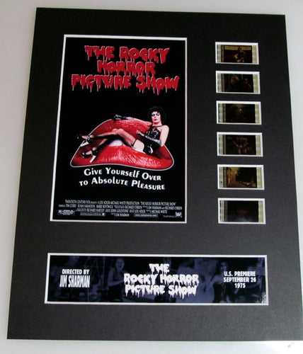 ROCKY HORROR PICTURE SHOW Tim Curry 35mm Movie Film Cell Display 8x10 Presentation Horror