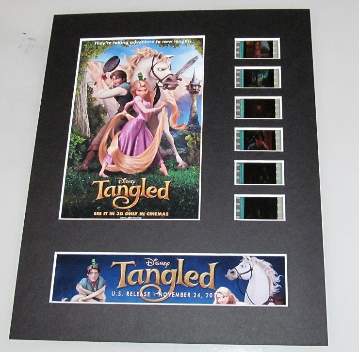 TANGLED Disney Rapunzel Animated 35mm Movie Film Cell Display 8x10 Presentation
