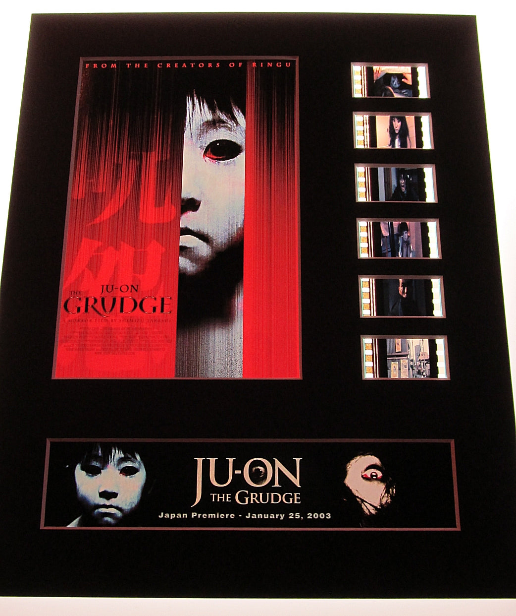 JU-ON The Grudge Japanese Version 35mm Movie Film Cell Display 8x10 Presentation Horror