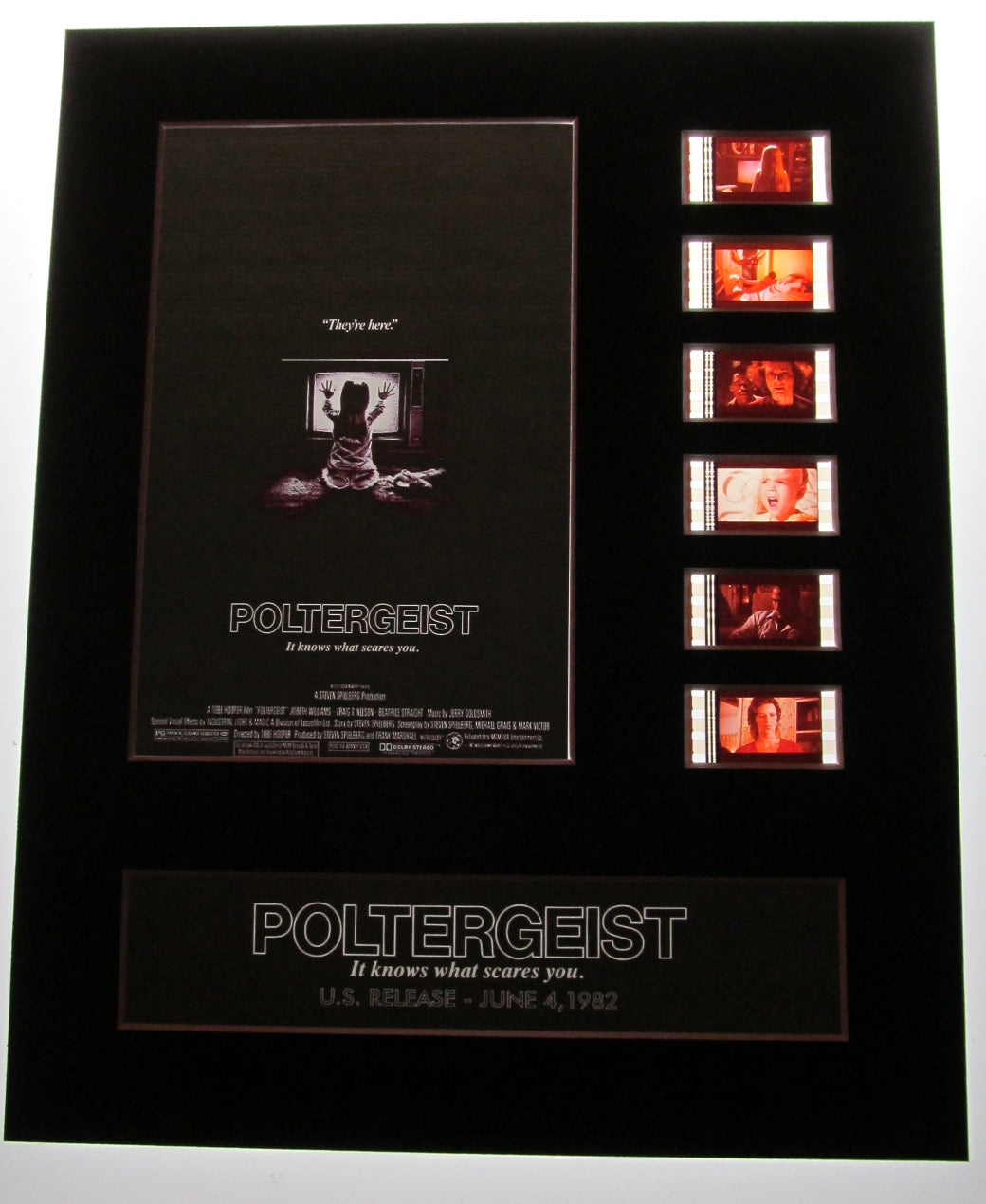 POLTERGEIST 35mm Movie Film Cell Display 8x10 Presentation Horror