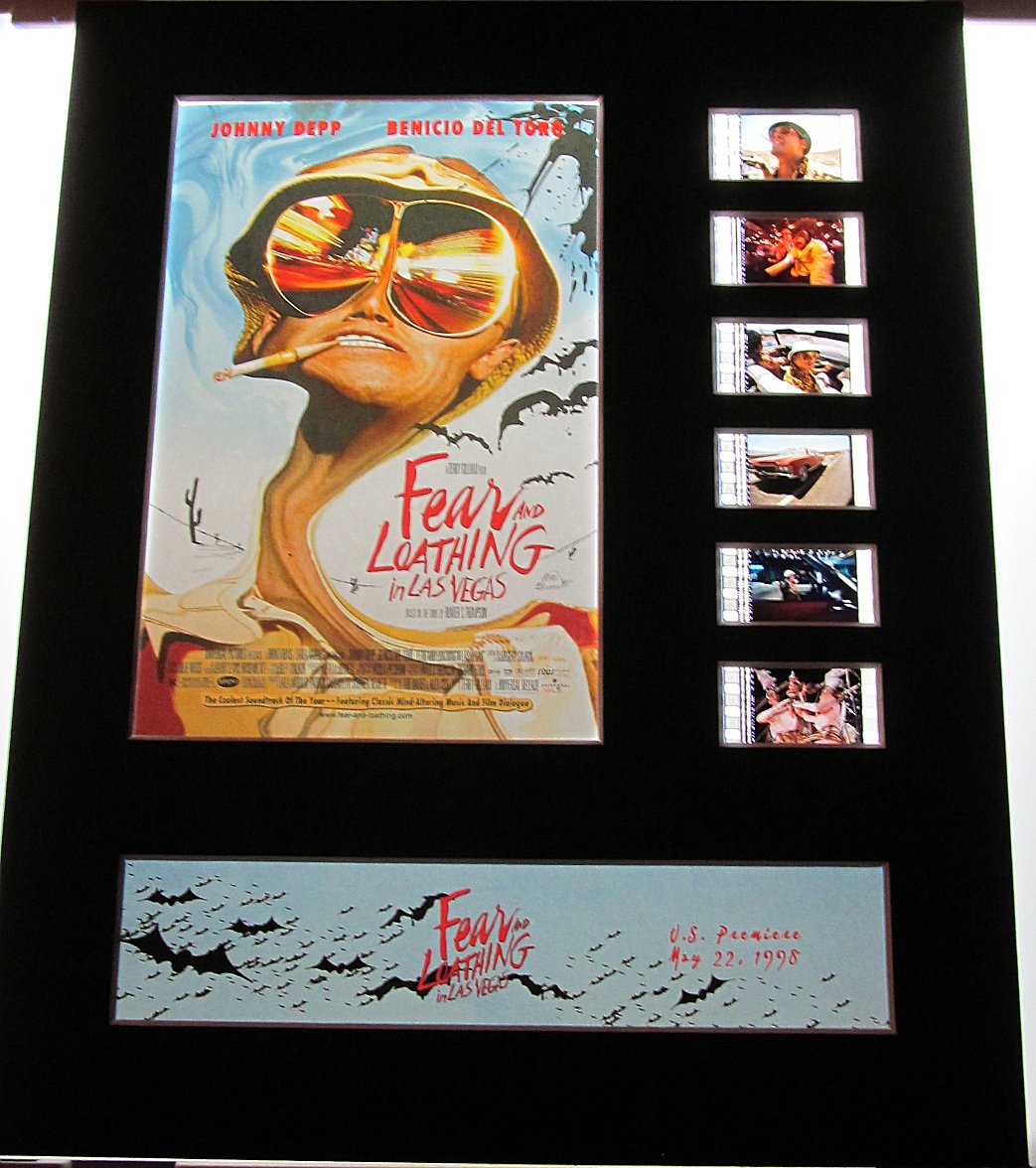Fear, and Loathing in Las Vegas フレーム付き FEAR & LOATHING IN LAS VEGAS 35mm Movie Film Cell Display 8x10