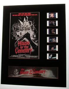 HOUSE BY THE CEMETERY Lucio Fulci 35mm Movie Film Cell Display 8x10 Presentation Giallo Horror