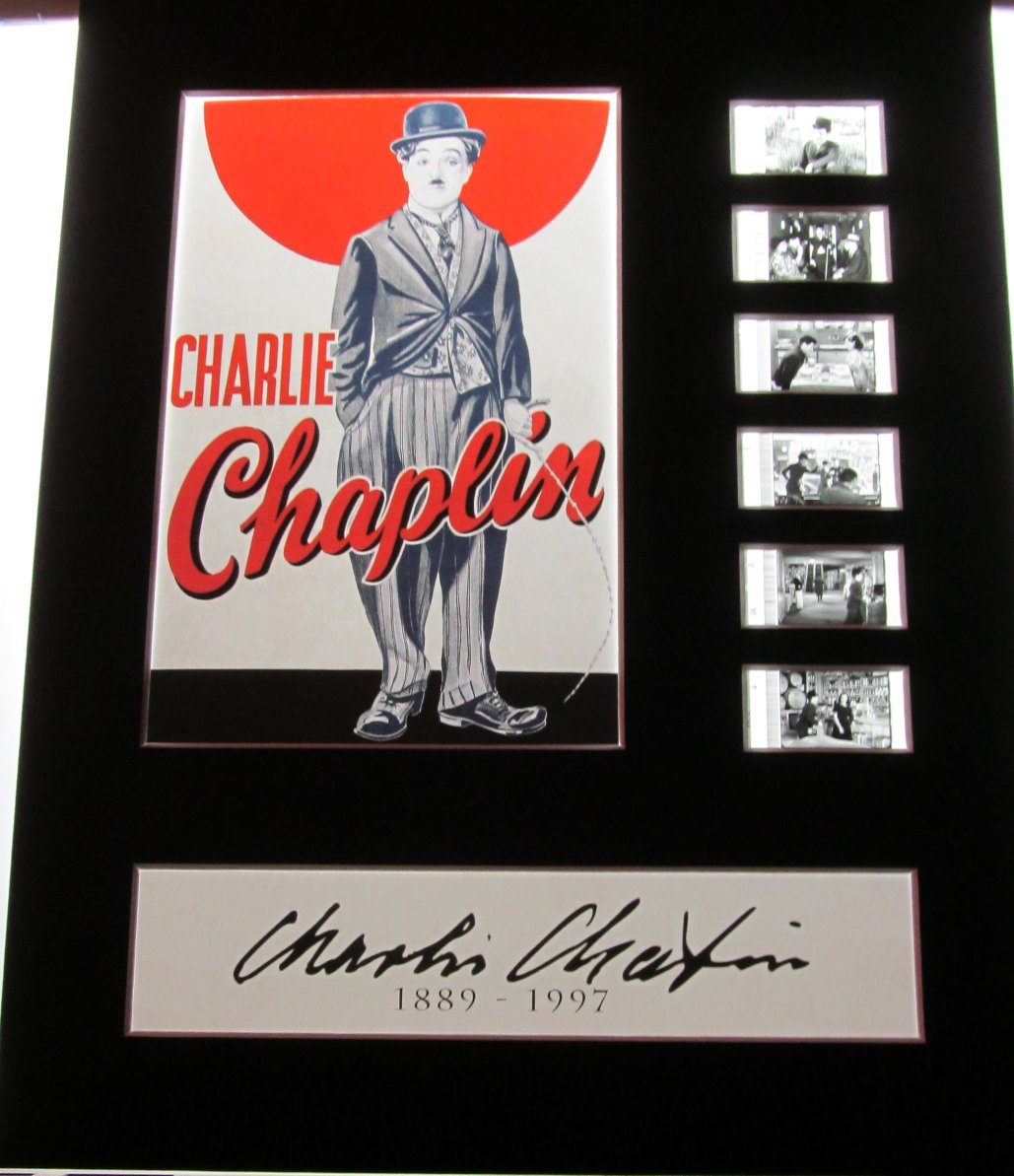 CHARLIE CHAPLIN Historical 35mm Movie Film Cell Display 8x10 Presentation