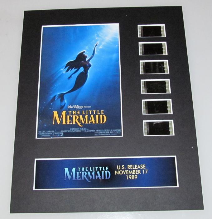 THE LITTLE MERMAID Walt Disney Animated 35mm Movie Film Cell Display 8x10 Presentation