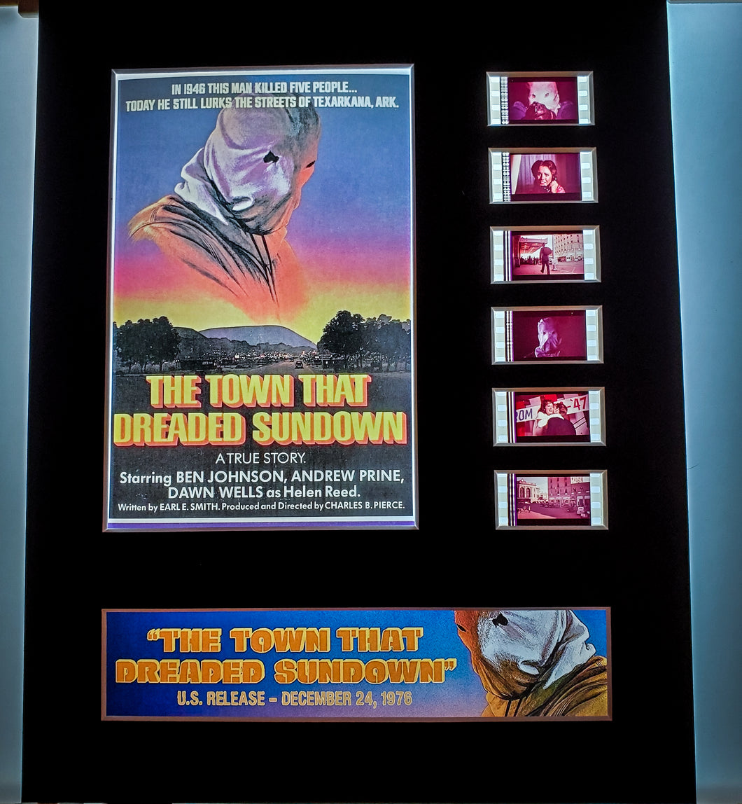 The TOWN THAT DREADED SUNDOWN 1976 Charles B Pierce Horror 35mm Movie Film Cell Display 8x10