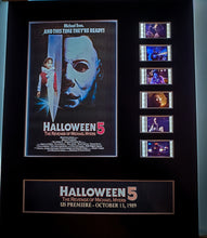 Load image into Gallery viewer, HALLOWEEN 5 1989 The Revenge of Michael Myers 35mm Movie Film Cell Display 8x10 Presentation Horror