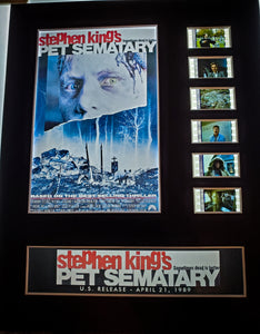 PET SEMATARY Stephen King 35mm Movie Film Cell Display 8x10 Presentation Horror