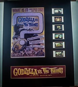 GODZILLA VS THE THING 35mm Movie Film Cell Display 8x10 Presentation Classic Vintage