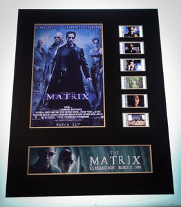 THE MATRIX 1999 Keanu Reeves 35mm Movie Film Cell Display 8x10 Presentation