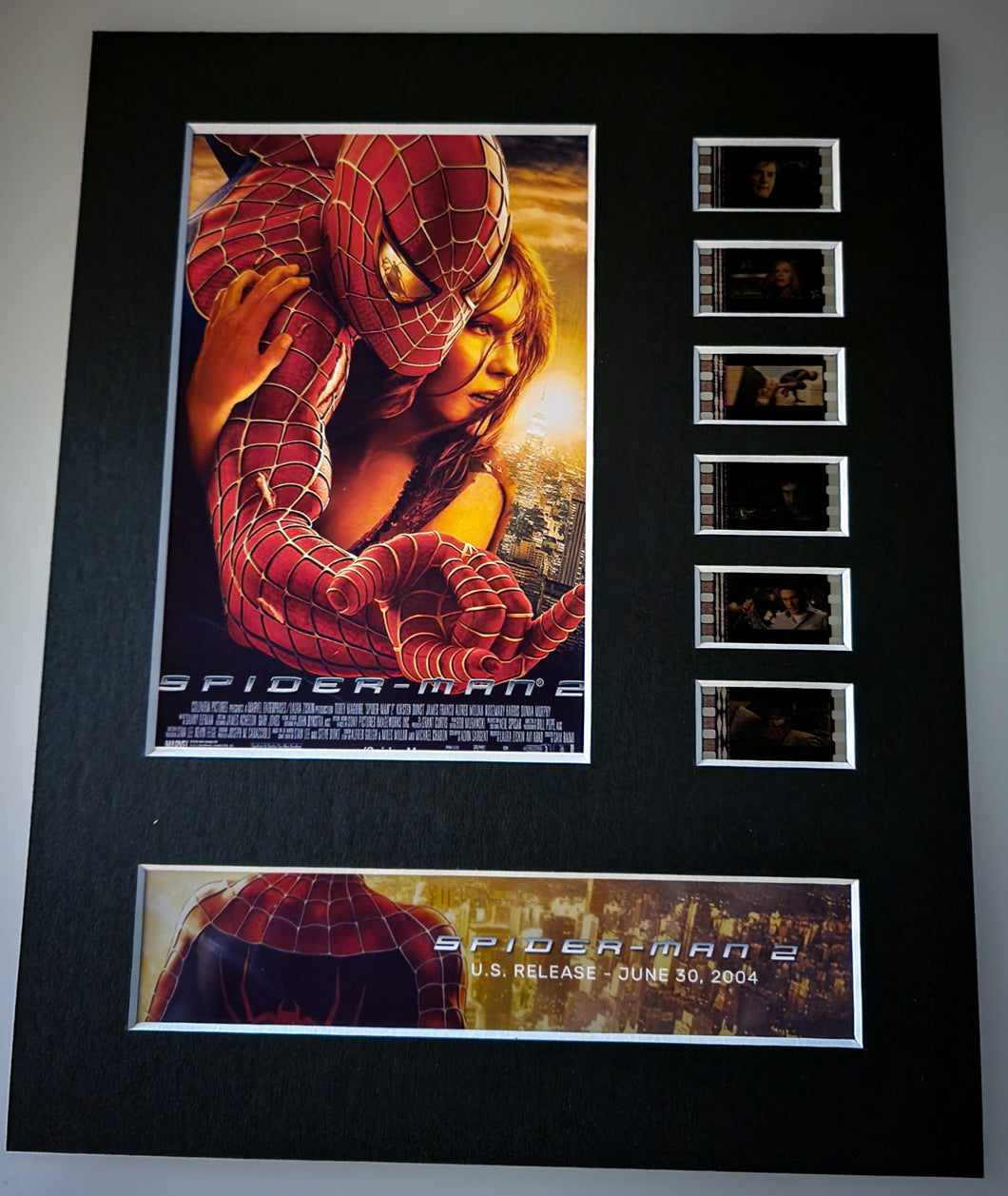Spider-Man 2 2004 Sam Raimi Tobey Maguire Marvel 35mm Movie Film Cell Display 8x10 Presentation