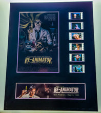 Load image into Gallery viewer, Re-Animator 1985 Jeffrey Combs Reanimator Lovecraft 35mm Movie Film Cell Display 8x10 Presentation Horror