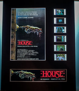 HOUSE horror 1986 William Katt 35mm Movie Film Cell Display 8x10 Presentation Horror