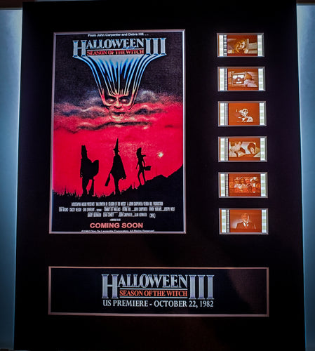 HALLOWEEN III 3 Season of the Witch 35mm Movie Film Cell Display 8x10 Presentation Horror