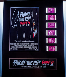 FRIDAY THE 13th Part 2 II 1981 35mm Movie Film Cell Display 8x10 Horror
